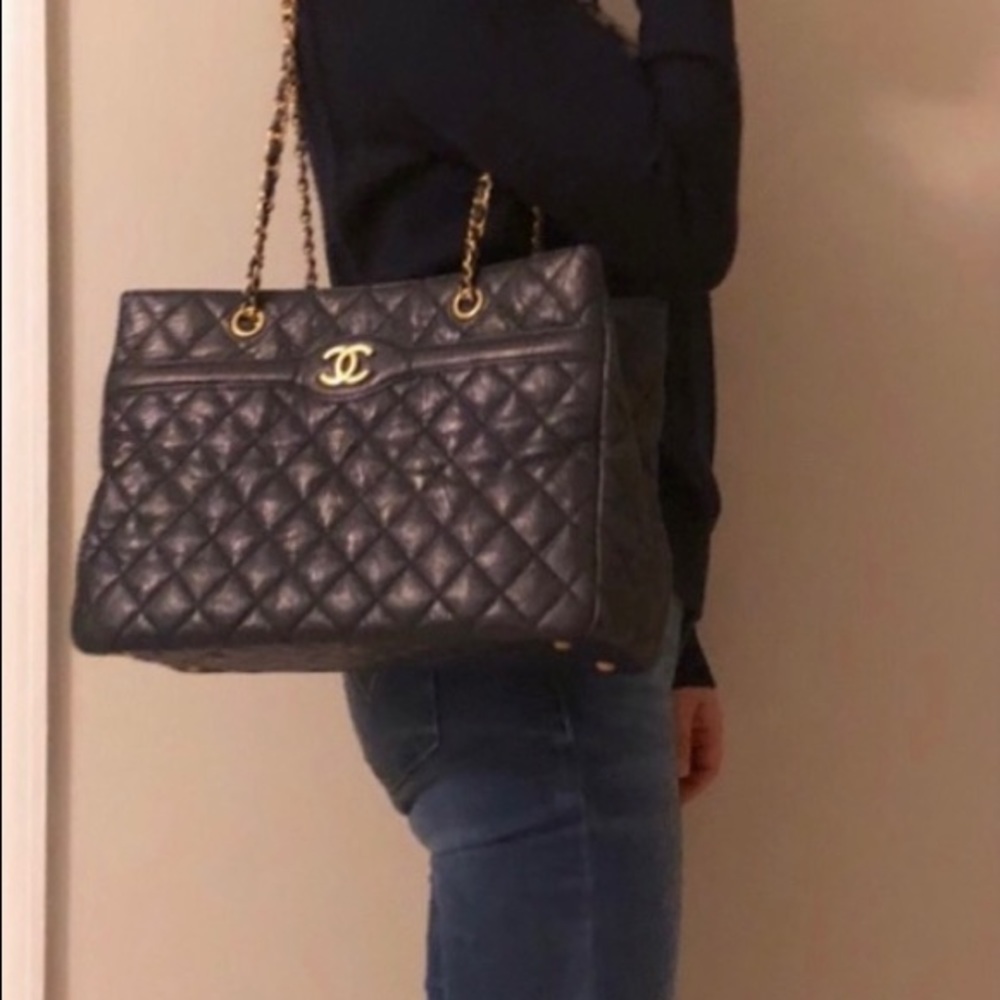 Navy Lambskin CHANEL bag